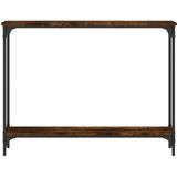 vidaXL-Wandtafel-100x22,5x75-cm-bewerkt-hout-gerookt-eikenkleurig