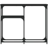 vidaXL Konsolentisch Schwarz 90x22,5x75 cm Holzwerkstoff