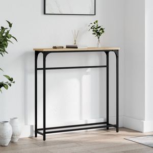 vidaXL - Wandtafel - Hout - Sonoma Eikenkleurig - 75x19,5x75 cm