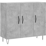 Vidaxl - Sideboard Betongrau 90x34x80 cm Holzwerkstoff
