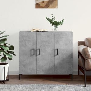 Sideboard Betongrau 90x34x80 cm Holzwerkstoff Vidaxl