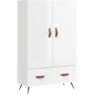 Hoge Kast - Hout - Metalen Poten - Opbergruimte