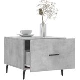 vidaXL - Salontafelx50x40 - cm - bewerkt - hout - betongrijs
