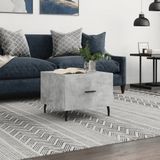 vidaXL - Salontafelx50x40 - cm - bewerkt - hout - betongrijs