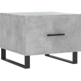 vidaXL - Salontafels - 2 - stx50x40 - cm - bewerkt - hout - betongrijs