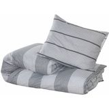 vidaXL Bettwäsche-Set Grau 200x200 cm Baumwolle