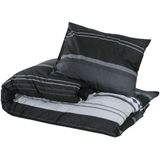 Dekbedovertrek - Zwart en Wit - 100% Katoen