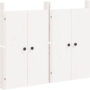 vidaXL - Kastdeurtjes - voor - buitenkeuken - 2 - st - 50x9x82 - cm - grenenhout - wit