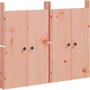 vidaXL - Kastdeurtjes - voor - buitenkeuken - 2 - st - 50x9x82 - cm - douglashout