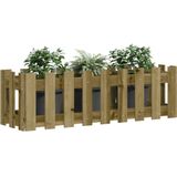 vidaXL Plantenbak verhoogd hekontwerp 100x30x30 cm geïmpregneerd hout