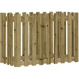 vidaXL Plantenbak verhoogd hekontwerp 100x50x70 cm geïmpregneerd hout