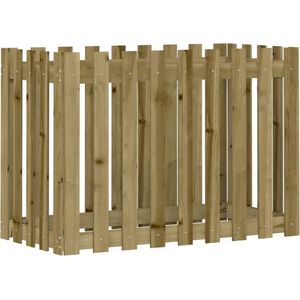 vidaXL Plantenbak verhoogd hekontwerp 100x50x70 cm geïmpregneerd hout