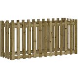 vidaXL Plantenbak verhoogd hekontwerp 150x50x70 cm geïmpregneerd hout