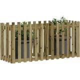 vidaXL Plantenbak verhoogd hekontwerp 150x50x70 cm geïmpregneerd hout