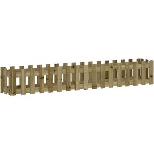 vidaXL-Plantenbak-verhoogd-hekontwerp-200x30x30-cm-geïmpregneerd-hout