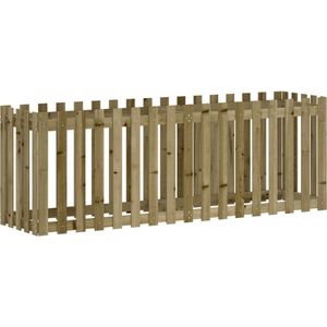 vidaXL Plantenbak verhoogd hekontwerp 200x50x70 cm geïmpregneerd hout