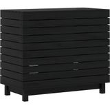 Houten Wasmand - Zwart - Massief Grenenhout - Praktisch Ontwerp