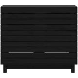 Houten Wasmand - Zwart - Massief Grenenhout - Praktisch Ontwerp