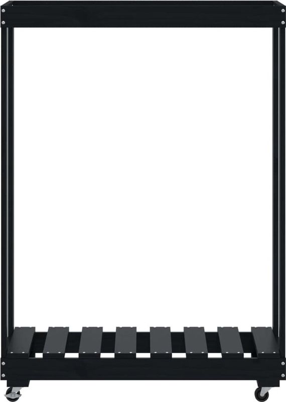 vidaXL-Houtblokhouder-met-wielen-76,5x40x108-cm-grenenhout-zwart