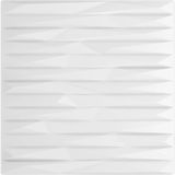 vidaXL Wandpaneele 24 Stk. Weiß 50x50 cm XPS 6 m² Stein