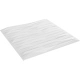 vidaXL Wandpaneele 24 Stk. Weiß 50x50 cm XPS 6 m² Stein