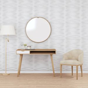 VidaXL 24 st wandpanelen steen 6 m² 50x50 cm xps wit
