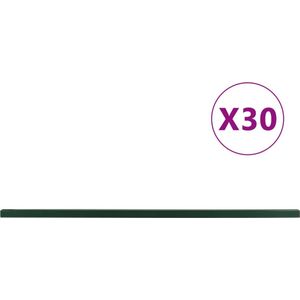 vidaXL-Schuttingpalen-30-st-240-cm-staal-groen
