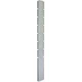 vidaXL-Schuttingpalen-40-st-200-cm gegalvaniseerd-staal-zilverkleurig