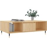 VidaXL Salontafel 104x60x35 cm - Bewerkt Hout - Sonoma Eikenkleurig