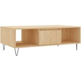 VidaXL Salontafel 104x60x35 cm Bewerkt Hout Sonoma Eikenkleurig