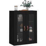 vidaXL Wandkast 69,5x34x90 cm zwart