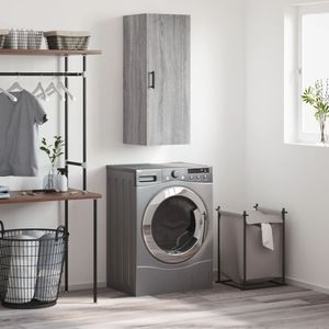 vidaXL - Hangkast,5x34x90 - cm - grijs - sonoma - eikenkleurig