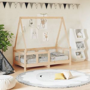 vidaXL - Kinderbedframex140 - cm - massief - grenenhout