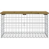 Vidaxl - Gartenbank aus Gabionen 83x44x42 cm Kiefernholz Imprägniert