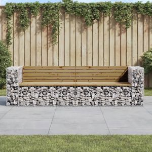 vidaXL - Tuinbank - Schanskorfontwerp - Geïmpregneerd Hout - Buiten