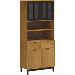 vidaXL-Hoge-kast-met-glazen-deuren-FLAM-80x40x180-cm-grenenhout