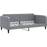 vidaXL - Slaapbank - met - matras - 90x190 - cm - stof - lichtgrijs