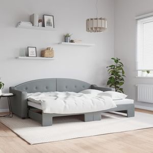 vidaXL-Slaapbank-met-onderschuifbed-80x200-cm-stof-lichtgrijs