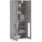 Highboard Grau Sonoma 69,5x34x180 cm Holzwerkstoff vidaXL