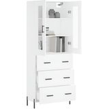 Vidaxl - Highboard Weiß 69,5x34x180 cm Holzwerkstoff