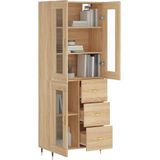 Vidaxl - Highboard Sonoma-Eiche 69,5x34x180 cm Holzwerkstoff