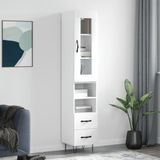 Highboard Weiß 34,5x34x180 cm Holzwerkstoff Vidaxl