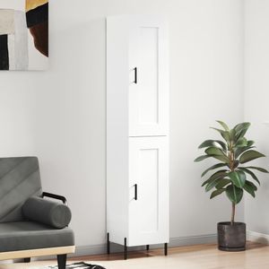 Highboard Weiß 34,5x34x180 cm Holzwerkstoff Vidaxl