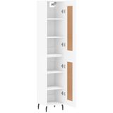 Highboard Weiß 34,5x34x180 cm Holzwerkstoff Vidaxl