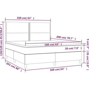 VidaXL-Boxspring-met-matras-kunstleer-wit-160x200-cm