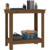 Werkbank - Honingbruin - Massief Grenenhout - 80 x 50 x 80 cm