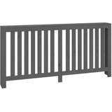 vidaXL Radiatorombouw 169x19x84 cm massief grenenhout grijs