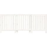 vidaXL Radiatorombouw 210x21x85 cm massief grenenhout wit