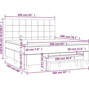 vidaXL-Boxspring-met-matras-stof-donkergrijs-160x200-cm