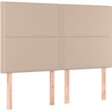 vidaXL Boxspringbett Matratze Cappuccino-Braun 140x200cm Kunstleder